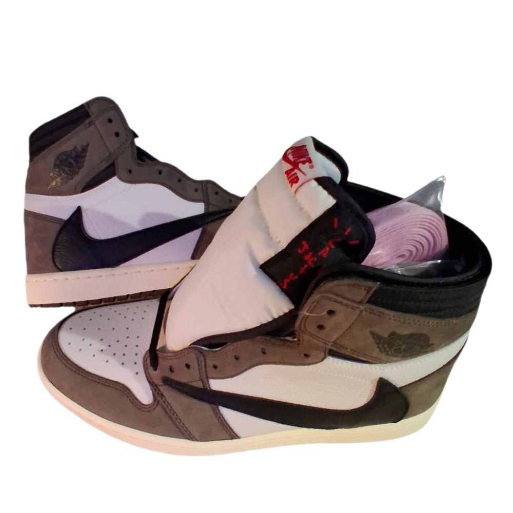 EUC Nike Air Jordan 1 Retro High OG SP Travis Scott Mocha Men's Sz 12 - Picture 2 of 9